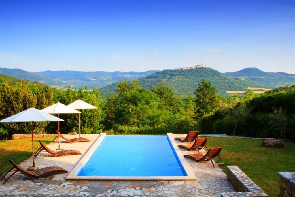 Villa Bazjaki - Beautiful Stone Villa In Istria With Private Pool Livade Екстер'єр фото